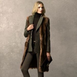 Ralph Lauren Collection 2010 Sable Brown Lamb Shearling Gilet Silvie Vest